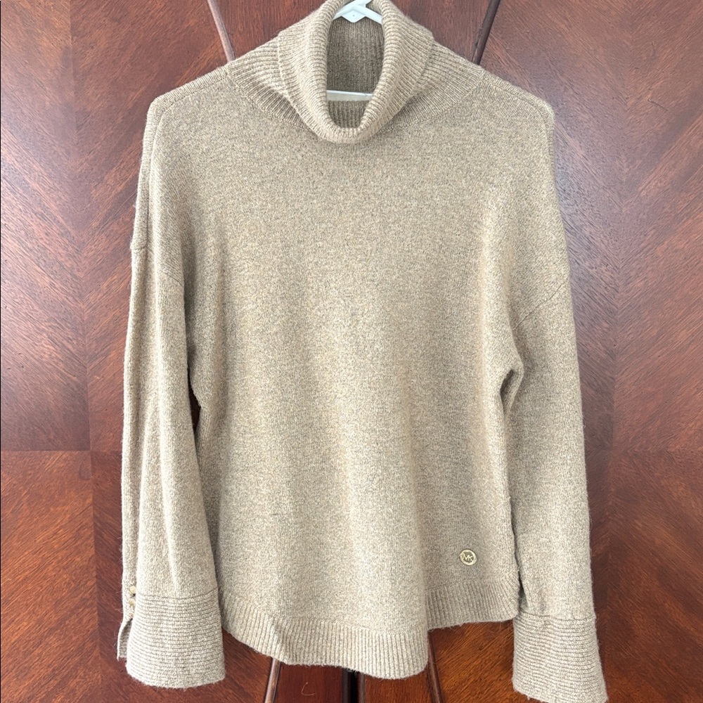 MICHAEL Michael Kors Tan/Brown Turtleneck Sweater